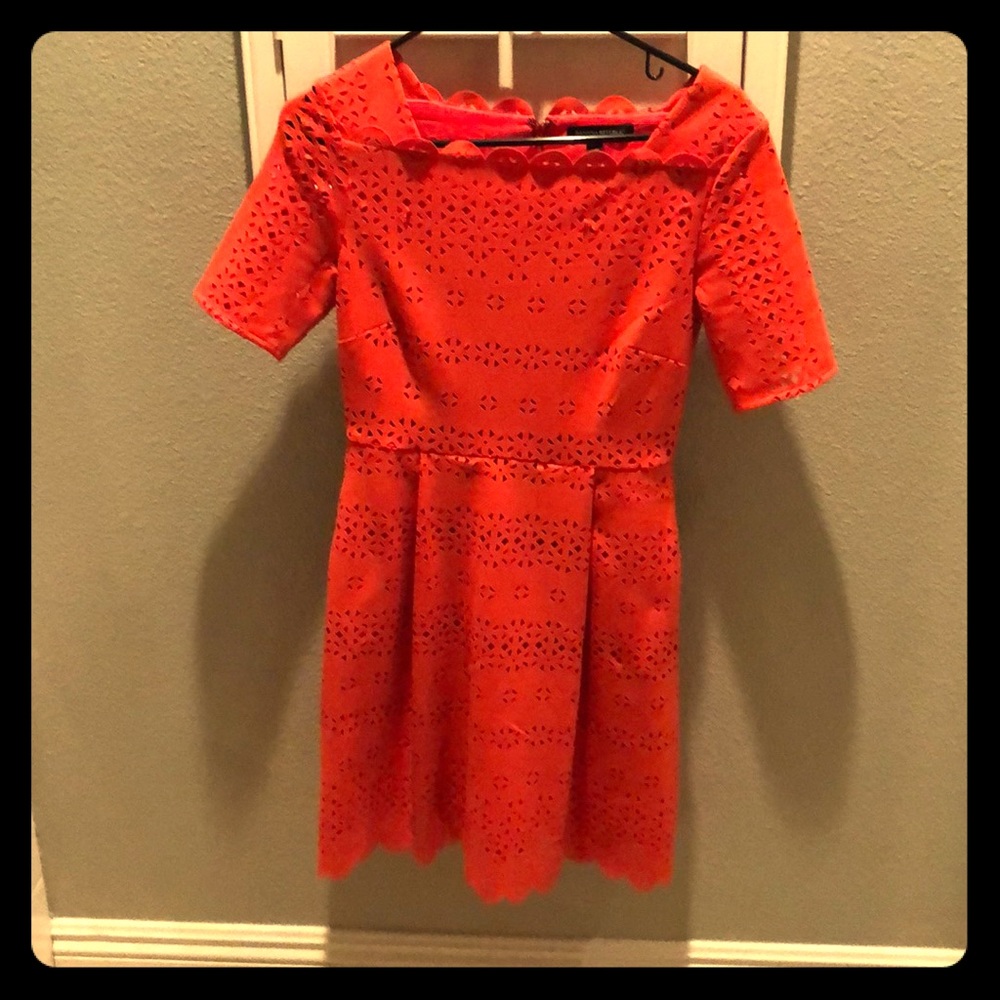 Banana Republic orange eyelet dress